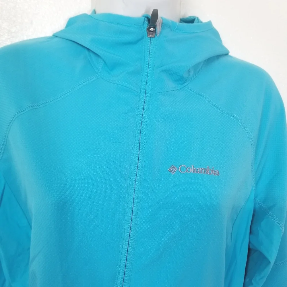 Columbia Size M Blue Jacket Omnishield Advanced Repelancy Lightweight Sportswear - Picture 7 of 7